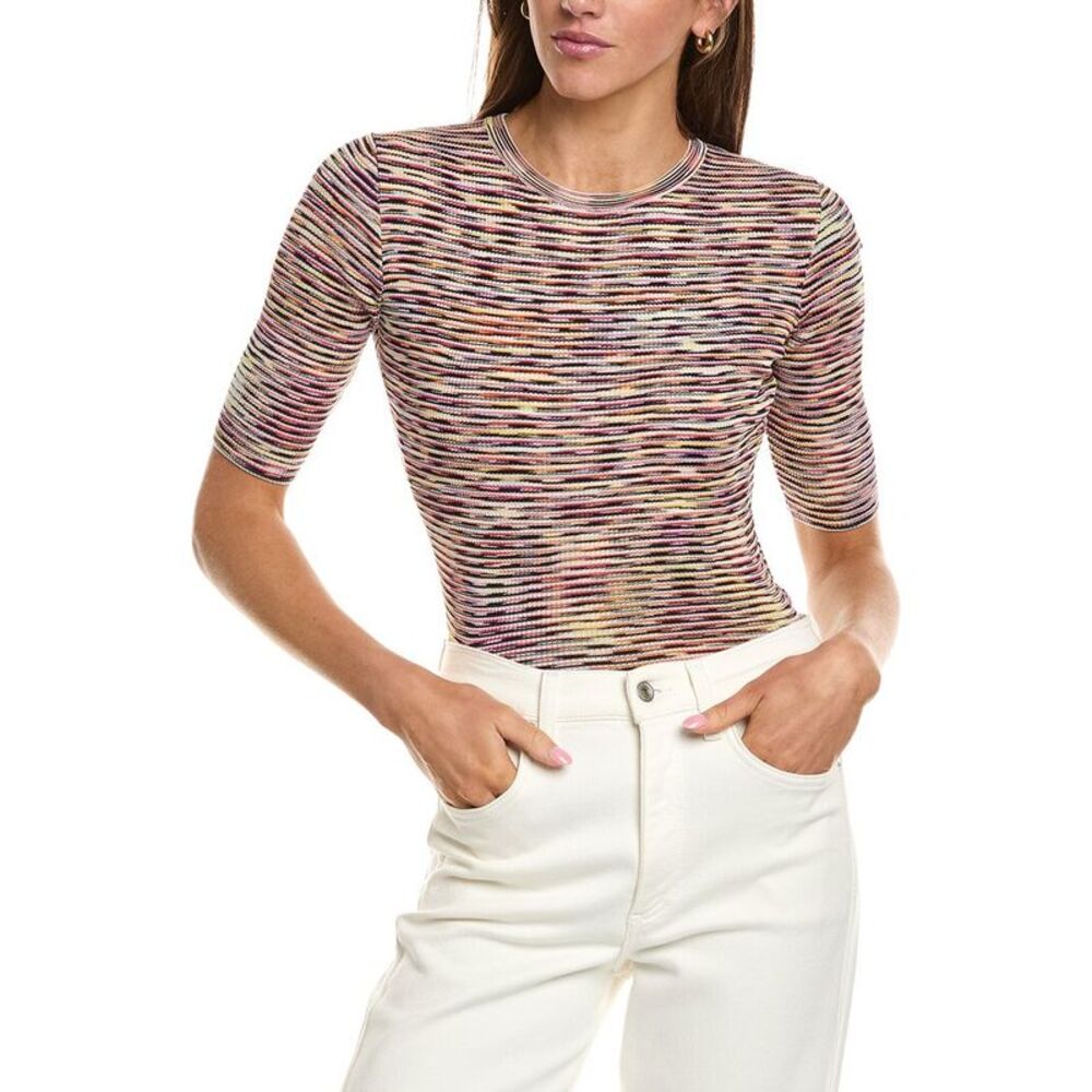 M Missoni Womens  Maglia Girocollo Top, Black